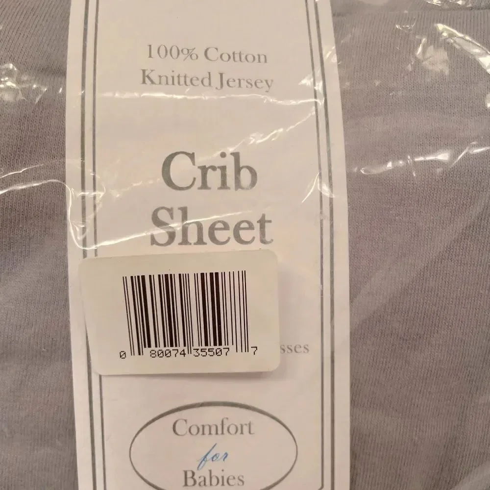 Gray Crib Sheet